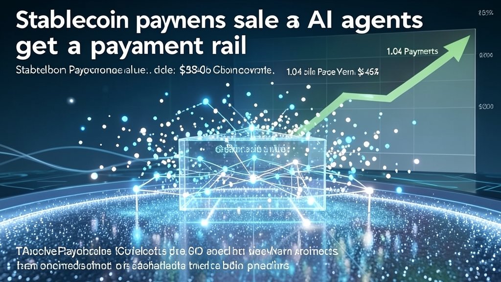 Stablecoin payments scale as AI agents get a payment rail